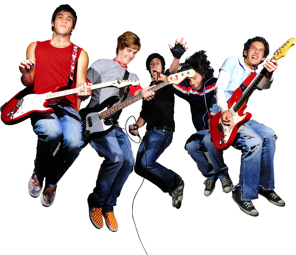 Jóvenes músicos colaborando